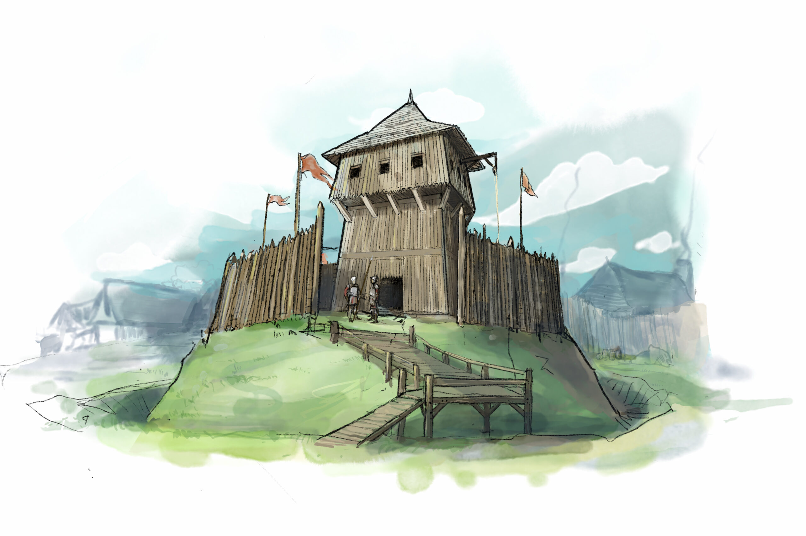 illustration patrimoine : chateau motte castrale